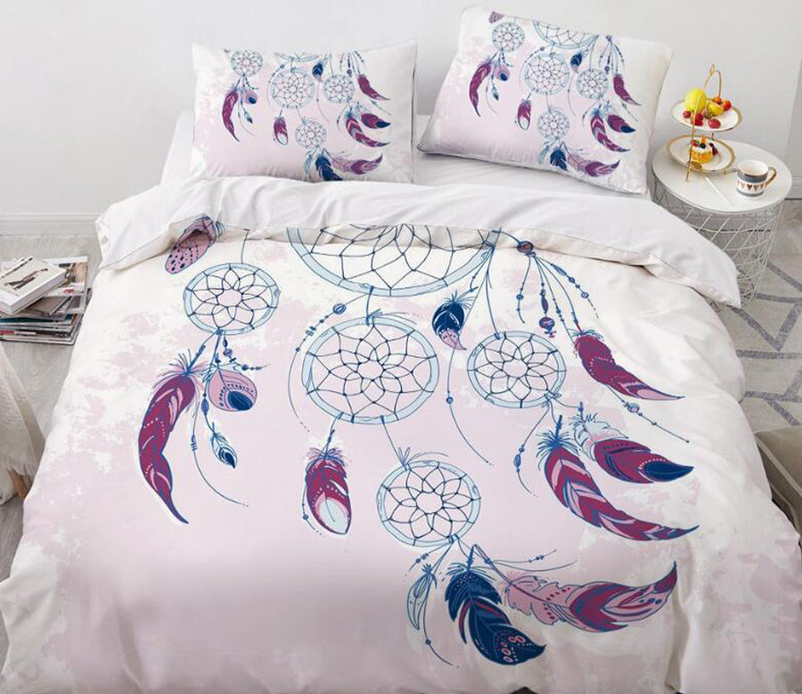 3D Light Blue Dreamcatcher 88154 Bed Pillowcases Quilt