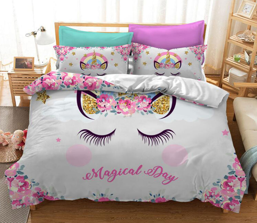 3D Golden Ears 1157 Bed Pillowcases Quilt