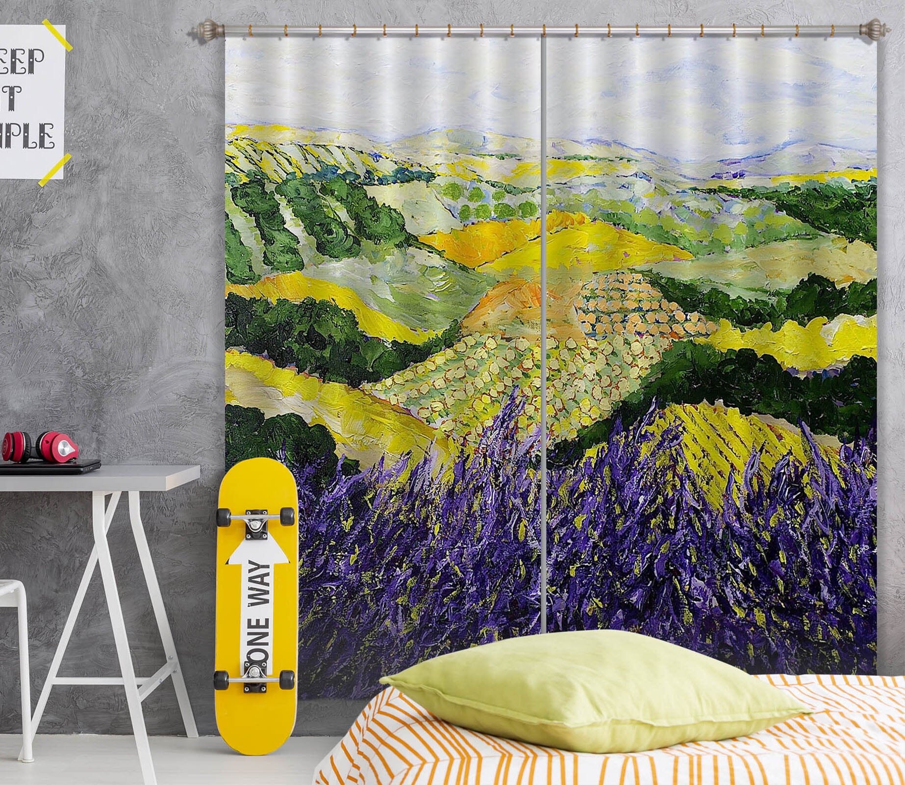 3D Wildflower 124 Allan P. Friedlander Curtain Curtains Drapes Curtains AJ Creativity Home
