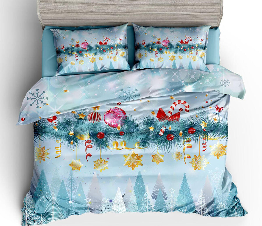 3D Christmas Star Pendant 46065 Christmas Quilt Duvet Cover Xmas Bed Pillowcases