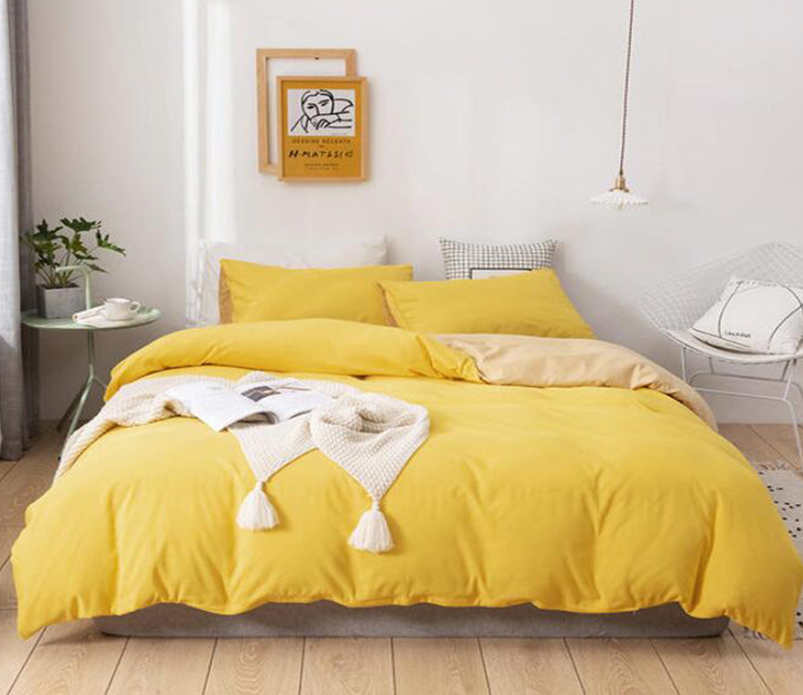 3D Yellow 2085 Bed Pillowcases Quilt