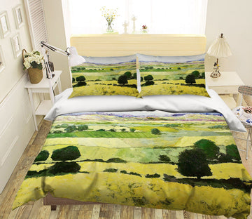 3D Napa Yellow 2110 Allan P. Friedlander Bedding Bed Pillowcases Quilt Quiet Covers AJ Creativity Home 