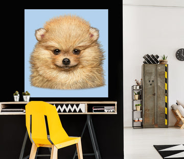 3D Furry Dog 062 Vincent Hie Wall Sticker Wallpaper AJ Wallpaper 2 