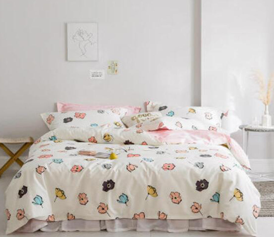 3D Color Flower Pattern 13169 Bed Pillowcases Quilt