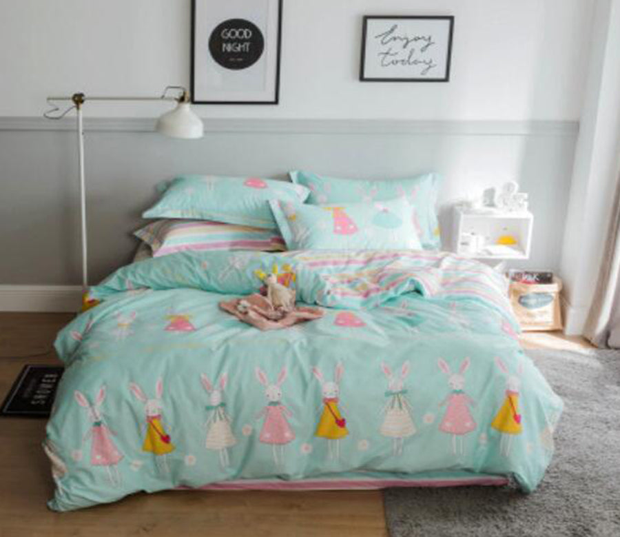 3D Rabbit Skirt 20233 Bed Pillowcases Quilt