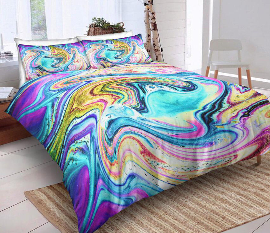 3D Color Marble Texture 6104 Bed Pillowcases Quilt