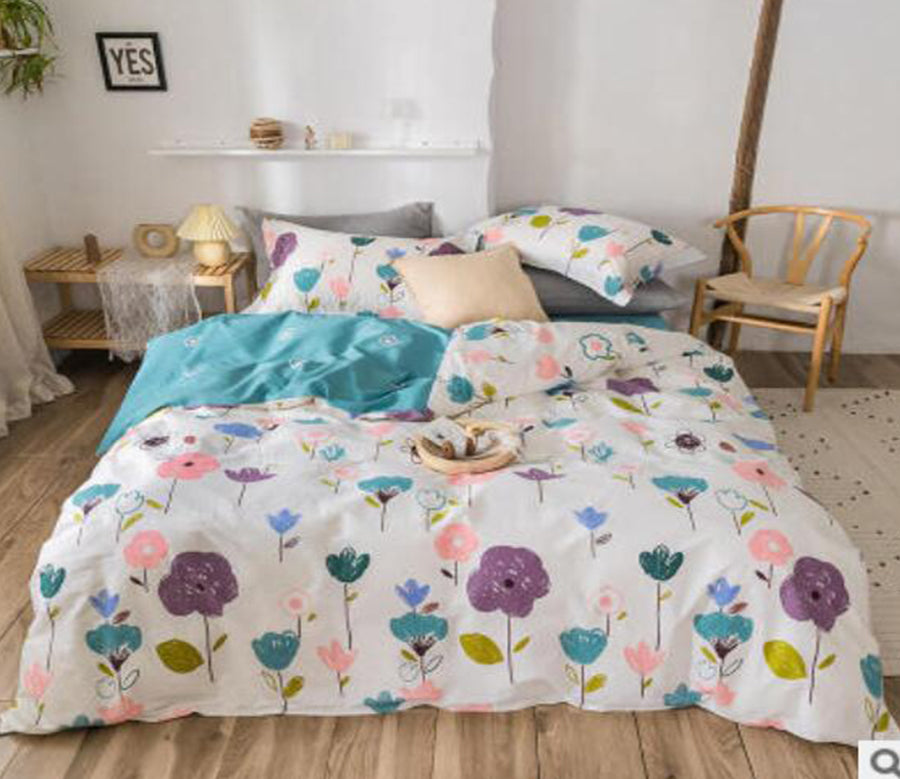 3D Colored Flowers 30322 Bed Pillowcases Quilt
