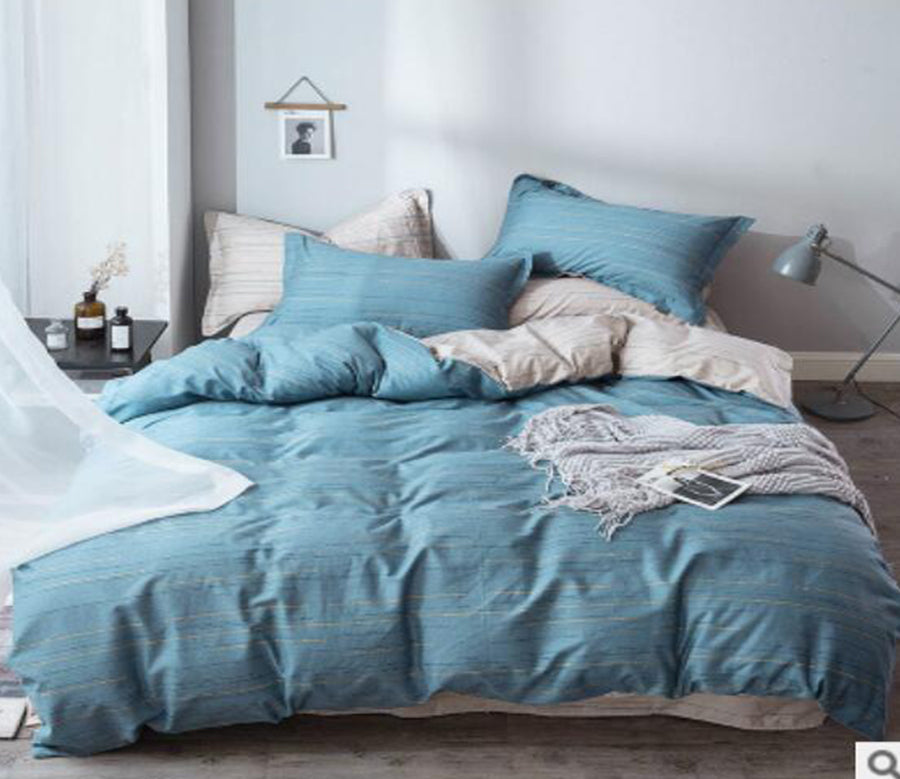 3D Blue 40012 Bed Pillowcases Quilt