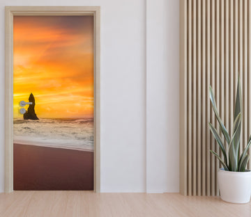 3D Beach Sunset Sunlight 11569 Marco Carmassi Door Mural