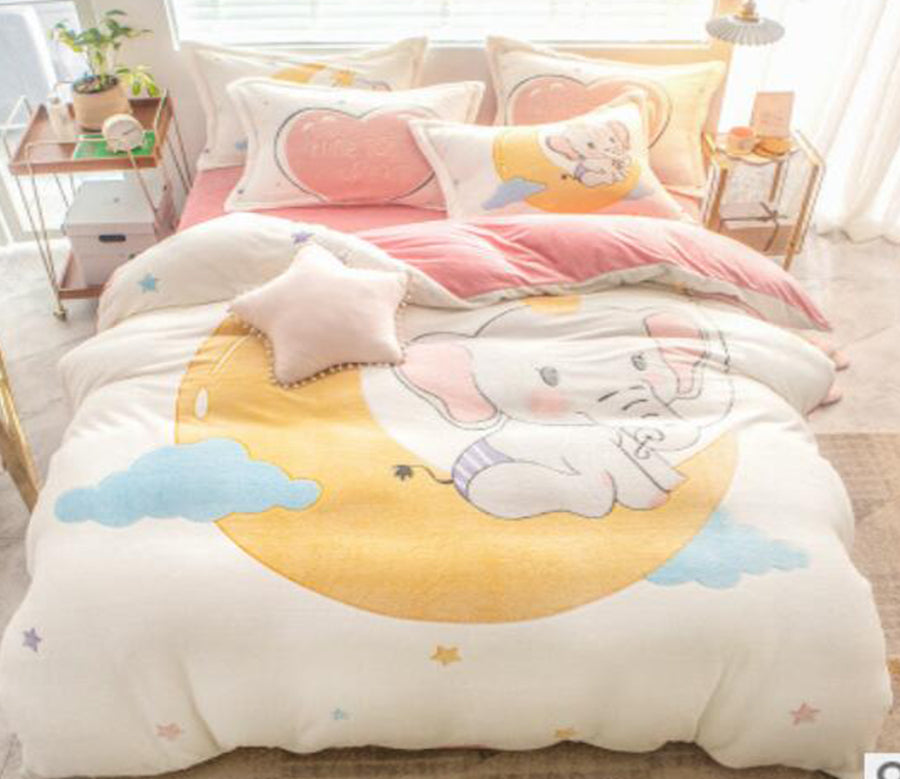 3D Moon 14193 Bed Pillowcases Quilt