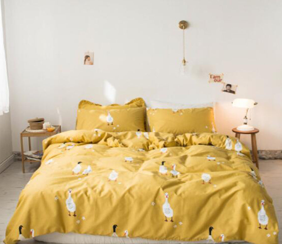 3D Yellow Duck 30157 Bed Pillowcases Quilt