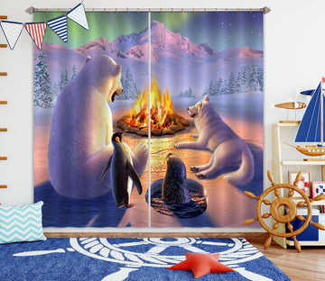 3D Polar Pals 86062 Jerry LoFaro Curtain Curtains Drapes