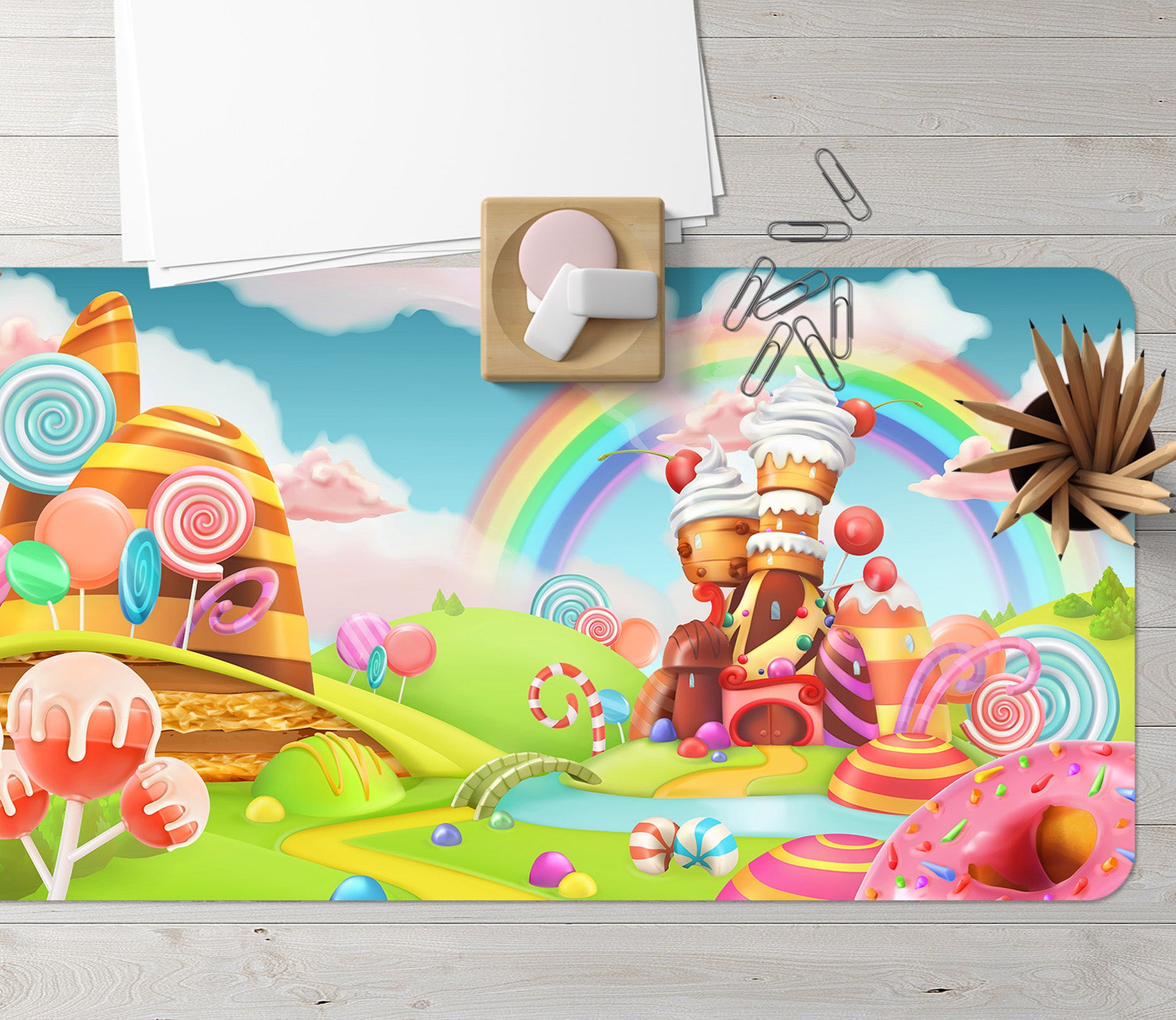 3D Candy Rainbow 17145 Desk Mat