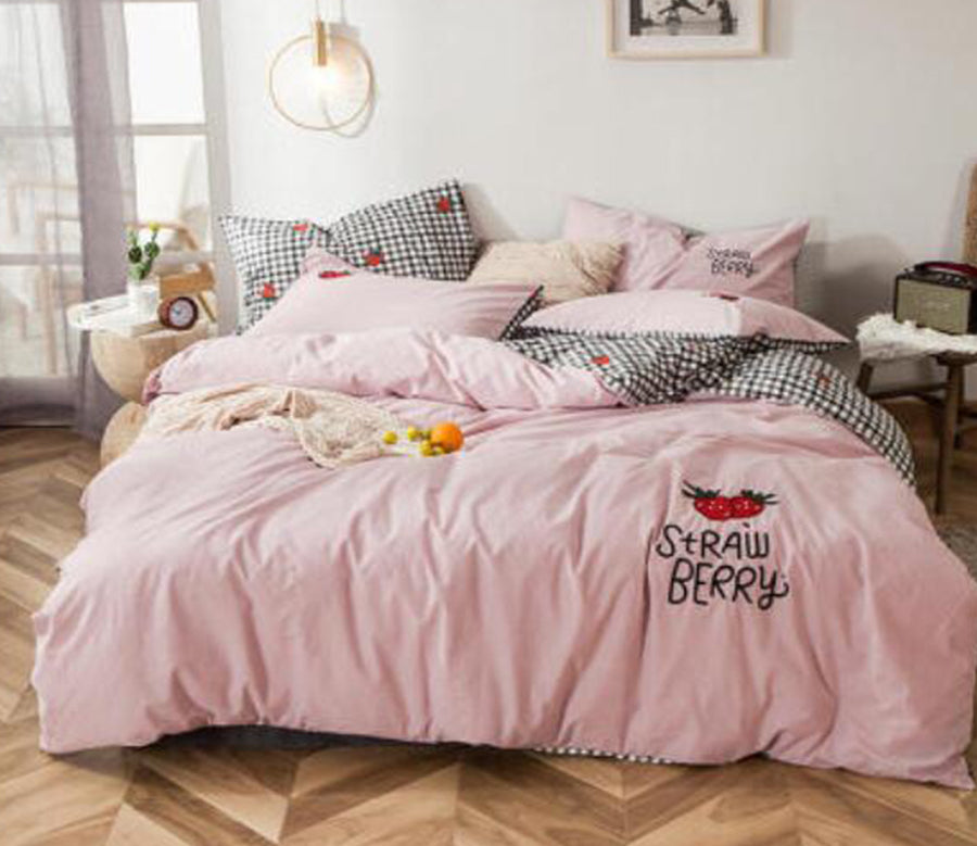 3D Pink 14038 Bed Pillowcases Quilt