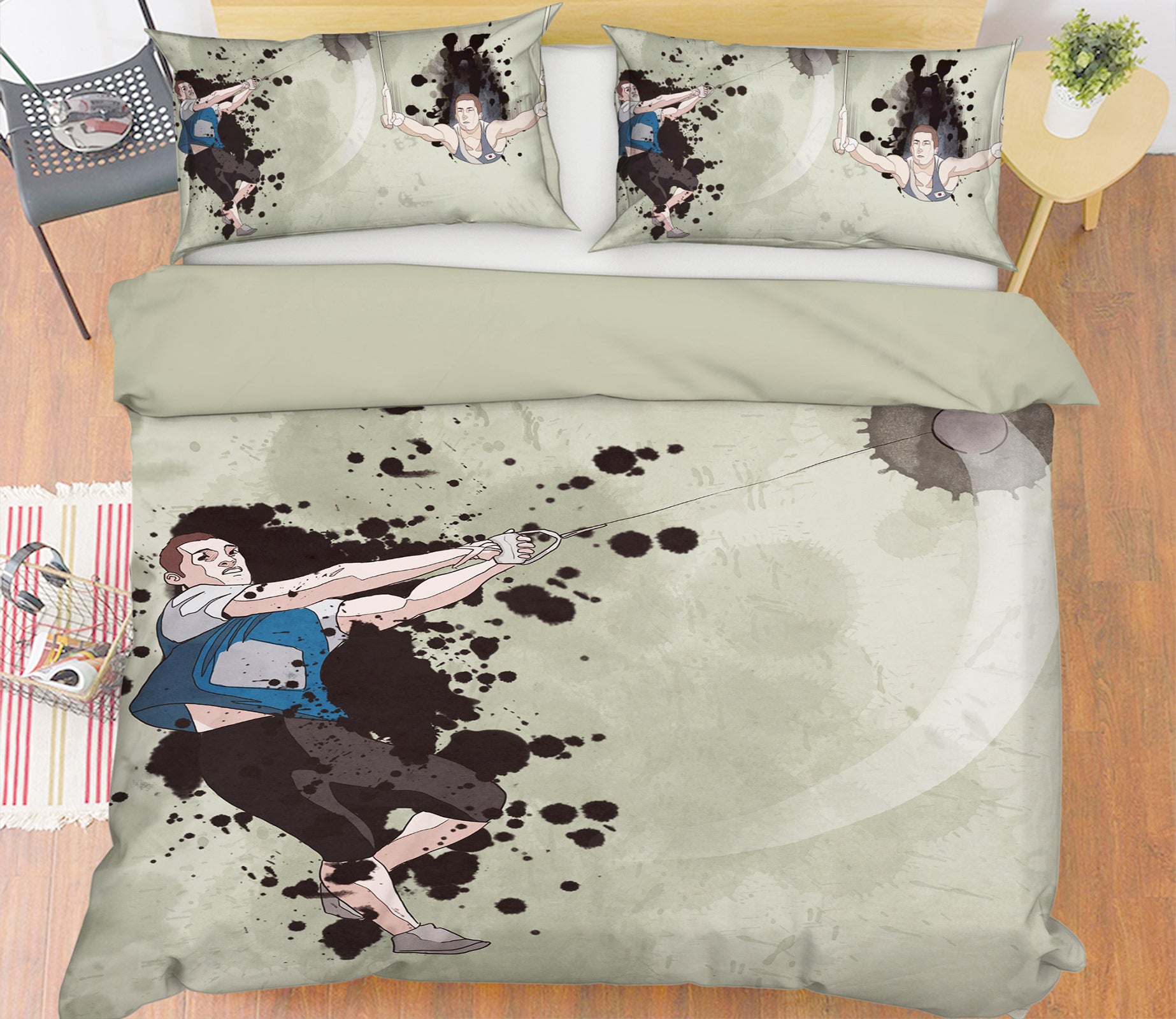3D Man Ink Dot 14102 Bed Pillowcases Quilt