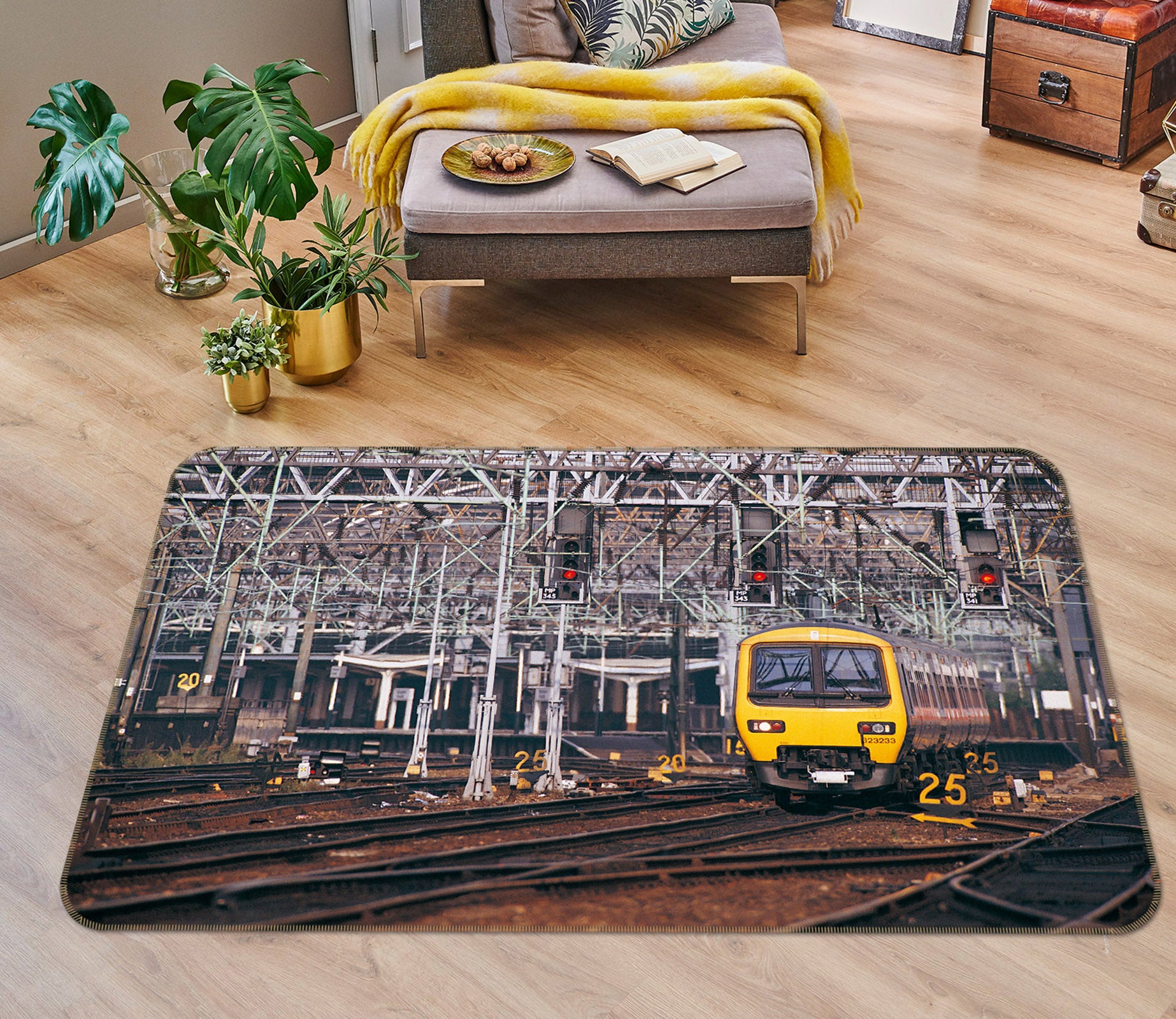 3D Rail Train 42016 Vehicle Non Slip Rug Mat