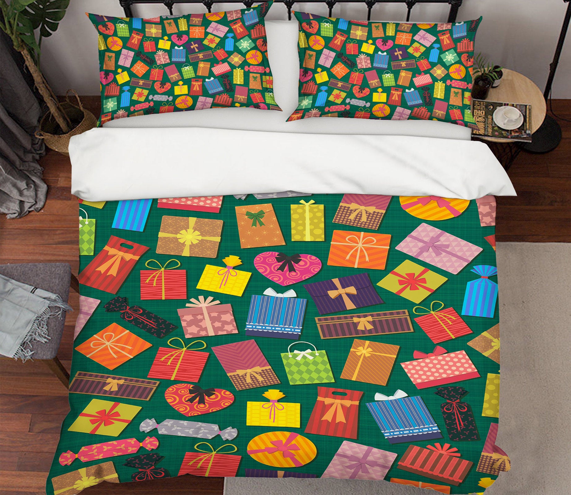 3D Gift Boxes 13117 Bed Pillowcases Quilt