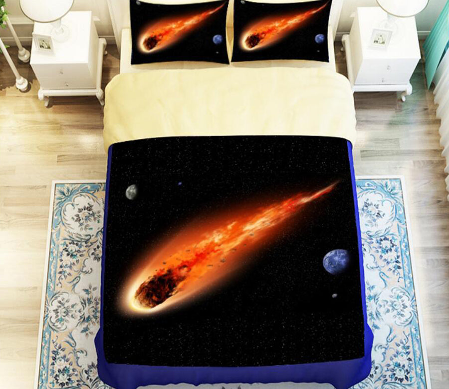 3D Meteorite 1170 Bed Pillowcases Quilt