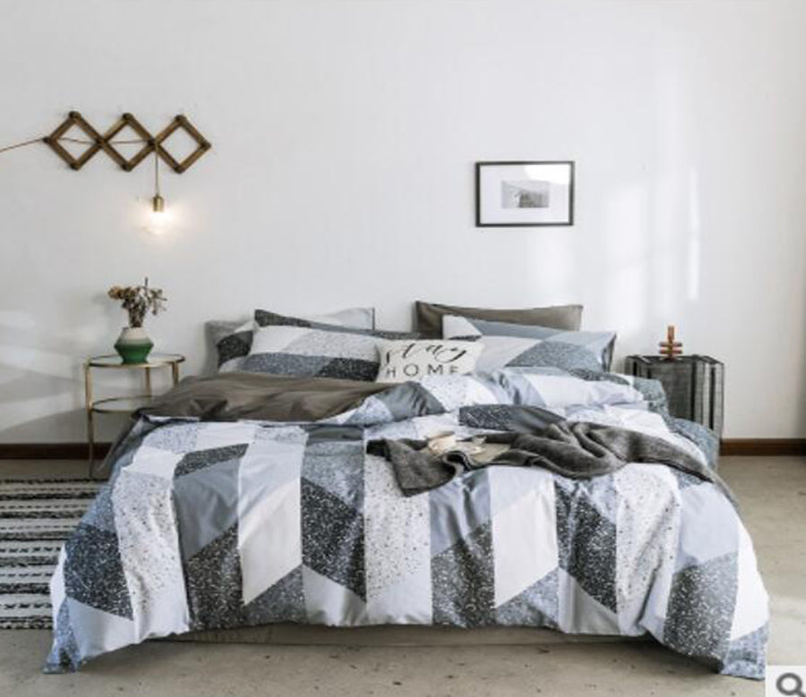 3D Grey Lump 30145 Bed Pillowcases Quilt