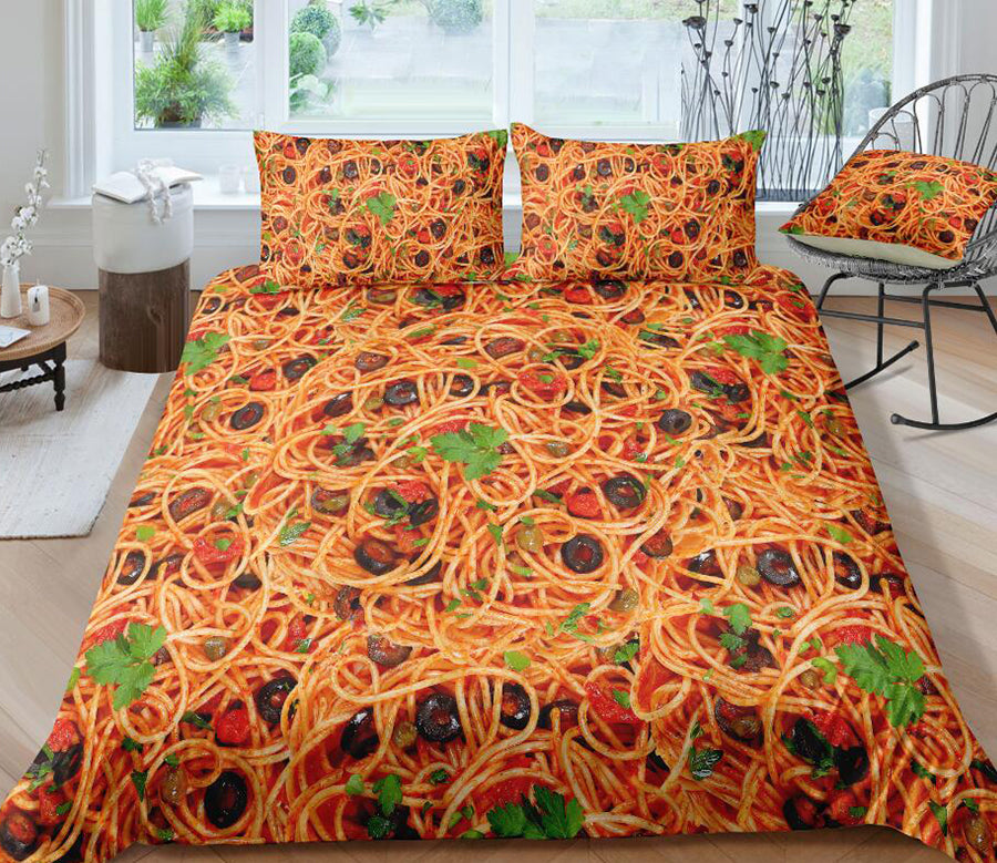 3D Pasta 6059 Bed Pillowcases Quilt