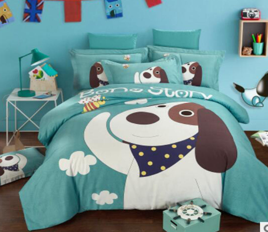 3D Cartoon Dog 16085 Bed Pillowcases Quilt