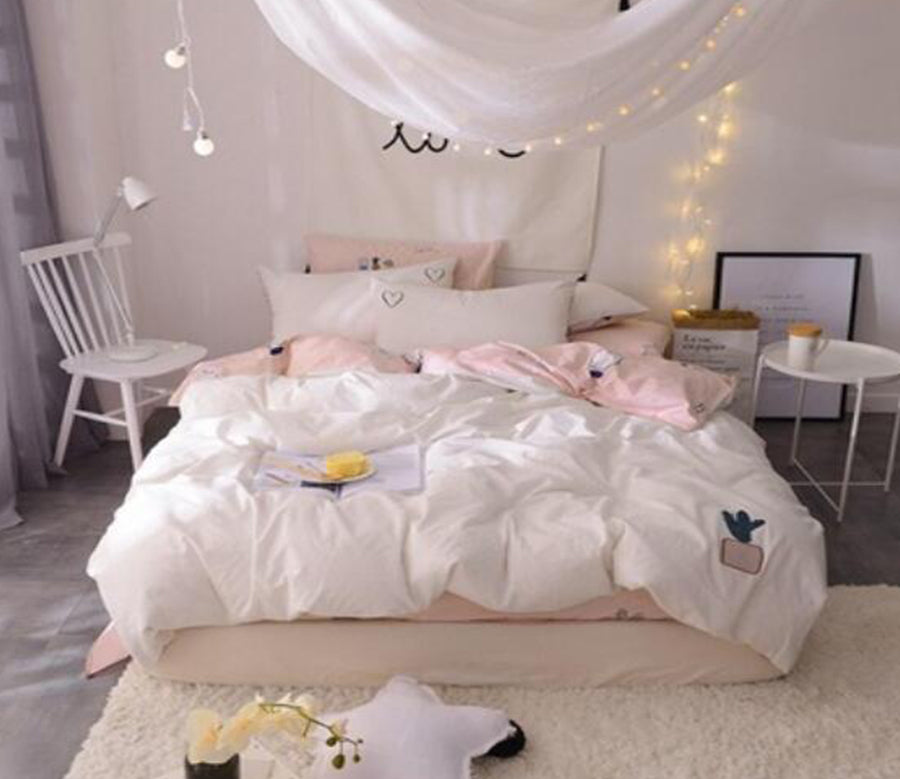 3D White Pink Potted Plants 20281 Bed Pillowcases Quilt