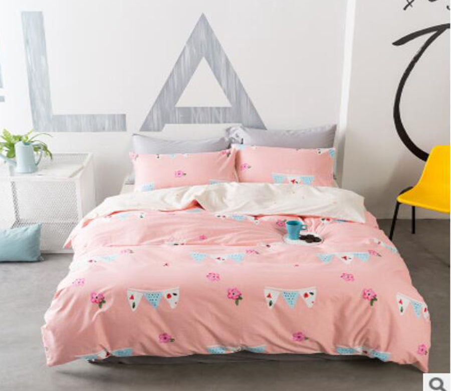 3D Small Flag Strawberry 30304 Bed Pillowcases Quilt