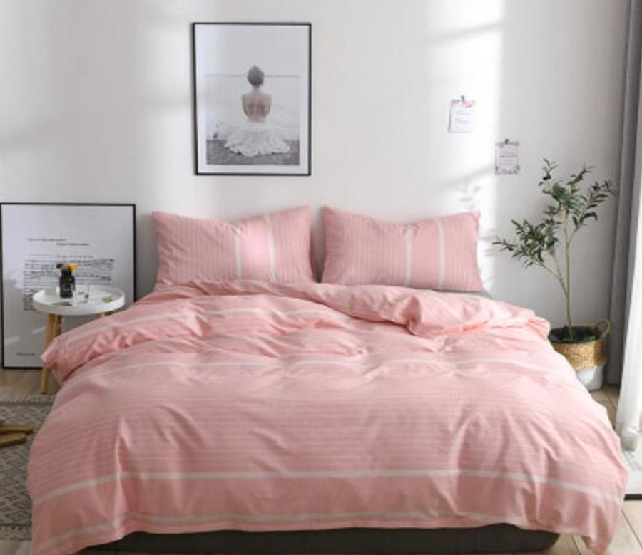 3D Pink 17192 Bed Pillowcases Quilt