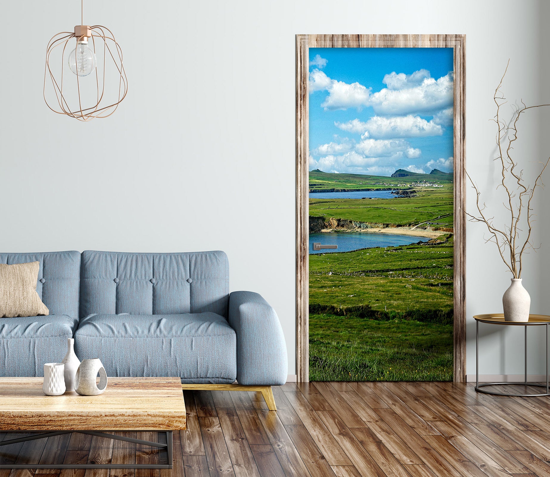 3D Grass Lawn 11110 Kathy Barefield Door Mural