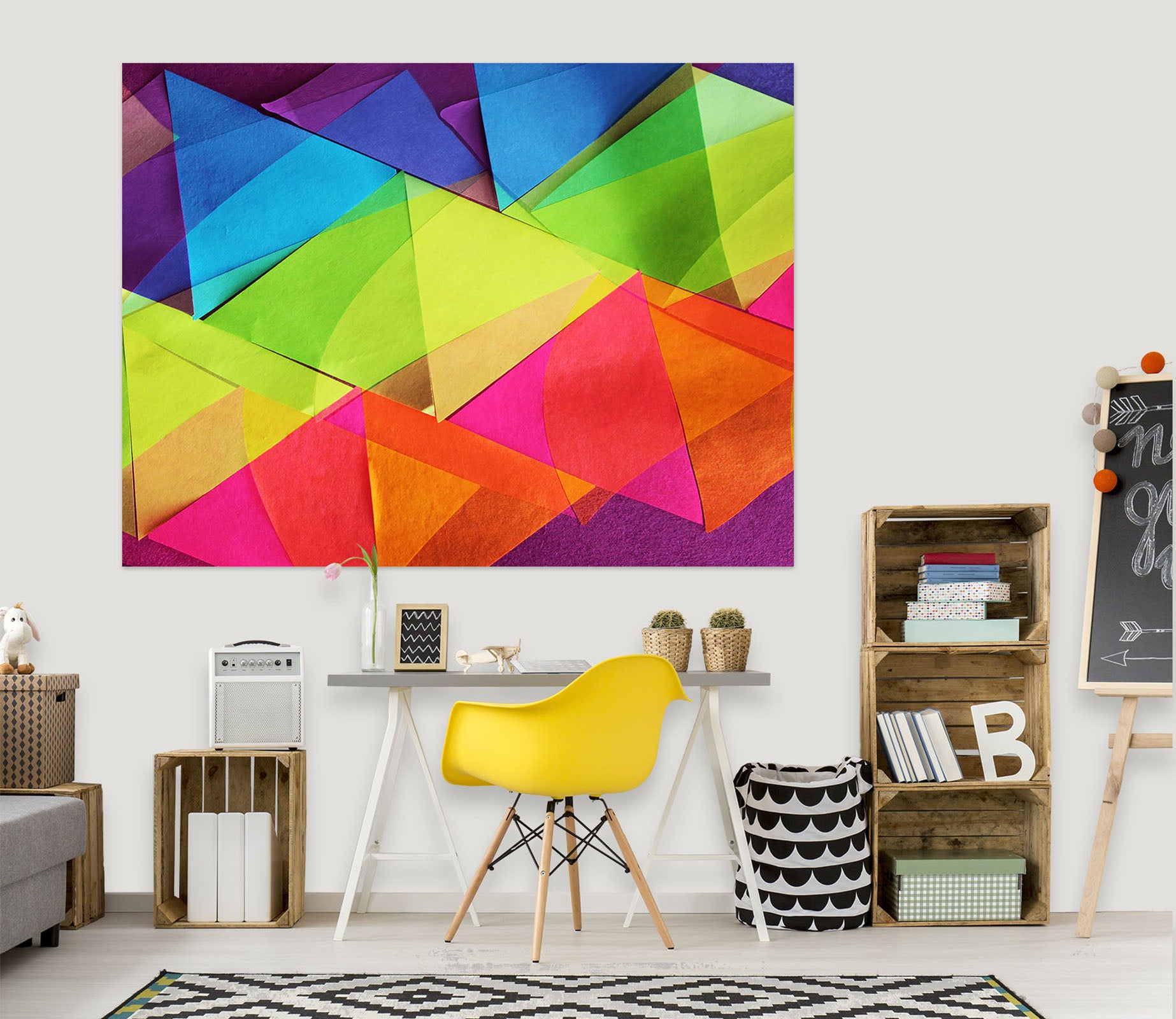 3D Triangle Color 70152 Shandra Smith Wall Sticker