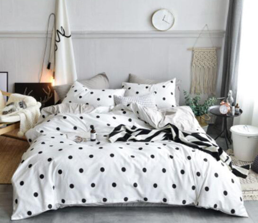 3D Black Wave Point 14162 Bed Pillowcases Quilt