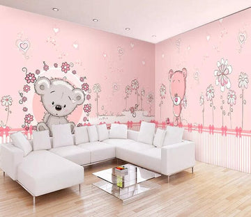 3D Cute Bear 2369 Wall Murals Wallpaper AJ Wallpaper 2 