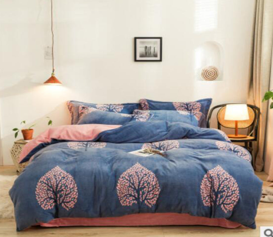3D Big Pink Tree 20111 Bed Pillowcases Quilt