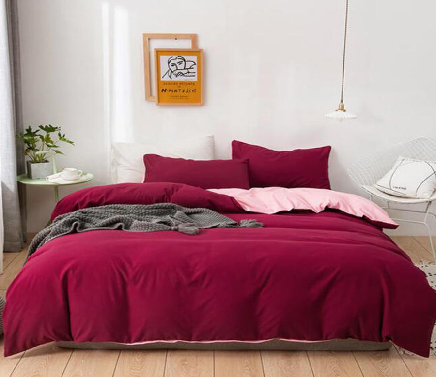 3D Crimson 2077 Bed Pillowcases Quilt