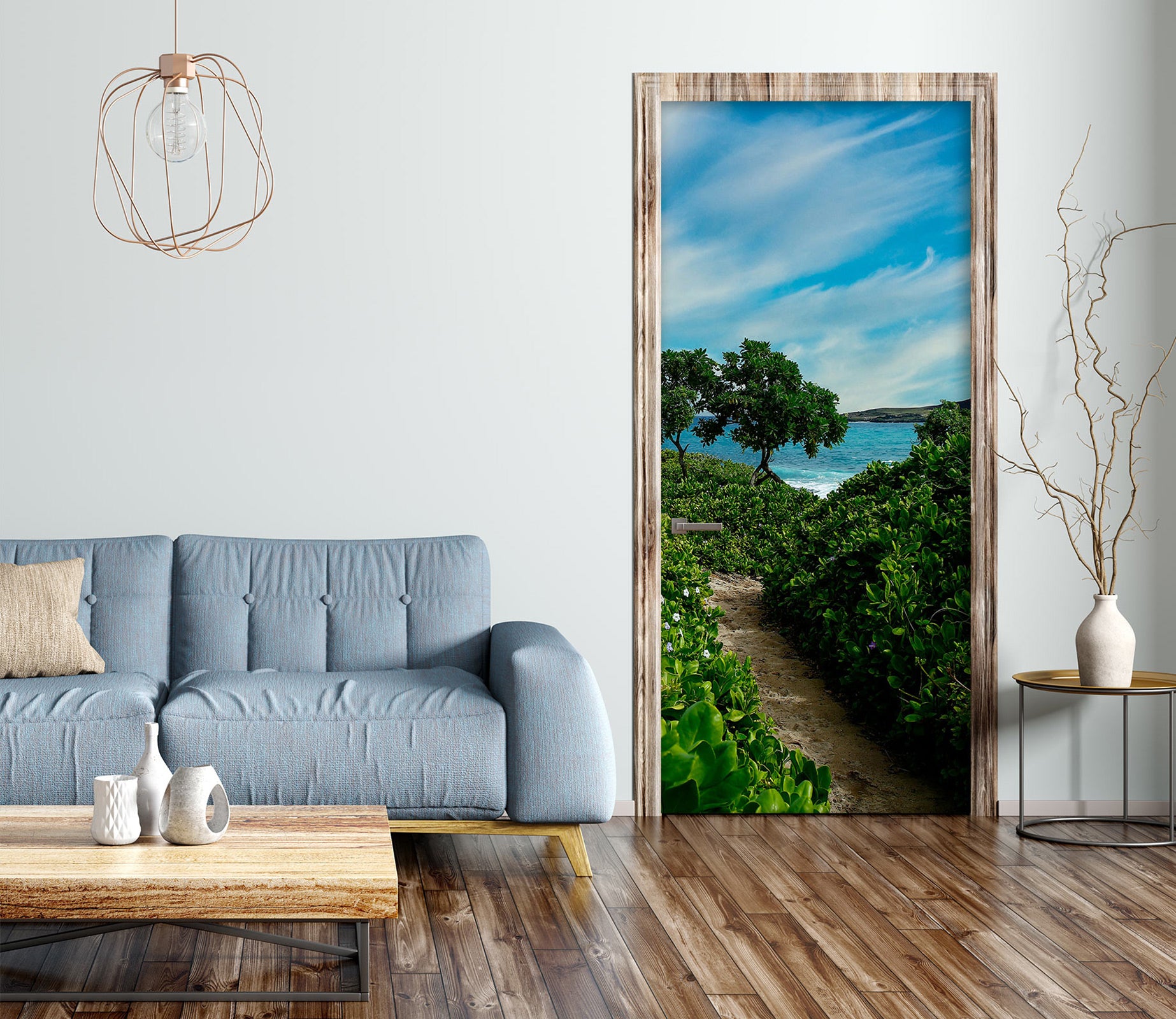 3D Grass Path 11115 Kathy Barefield Door Mural