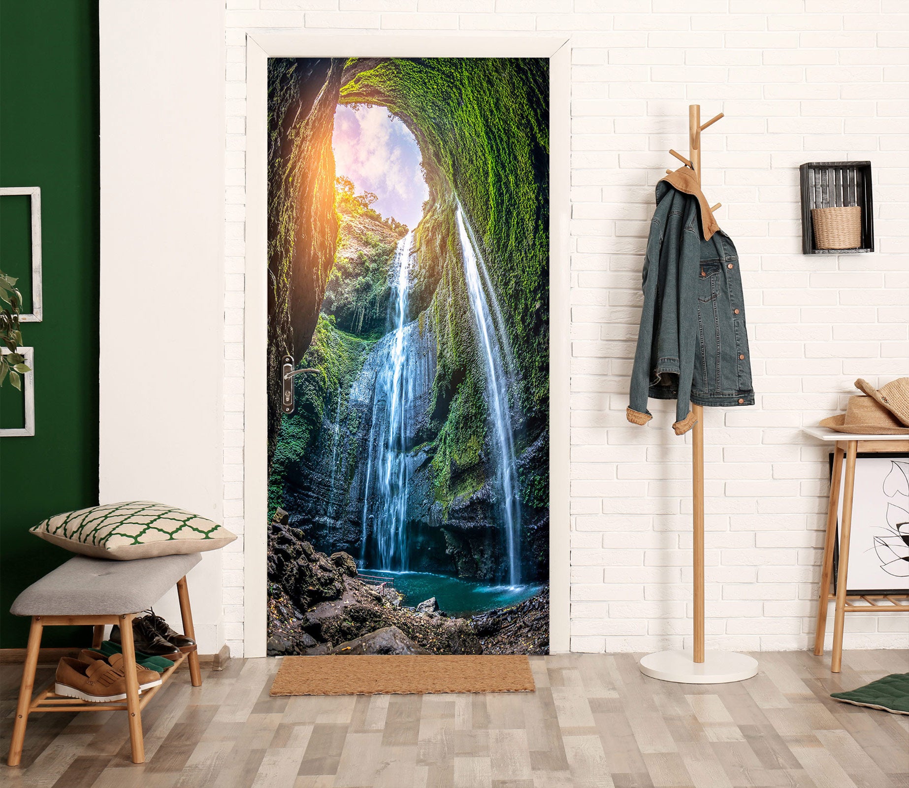 3D Stone Cave 24143 Door Mural
