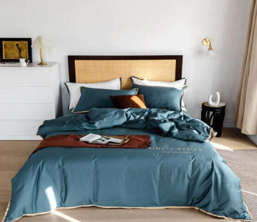 3D Blue 50141 Bed Pillowcases Quilt