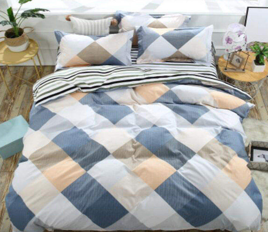 3D Yellow-Green Diamond 4051 Bed Pillowcases Quilt