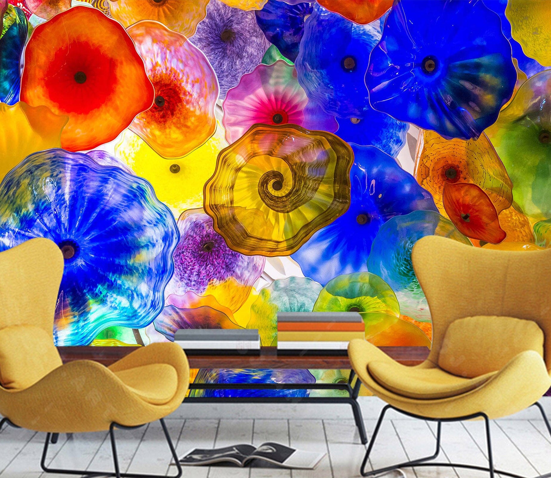 3D Color Jellyfish 1460 Wall Murals Wallpaper AJ Wallpaper 2