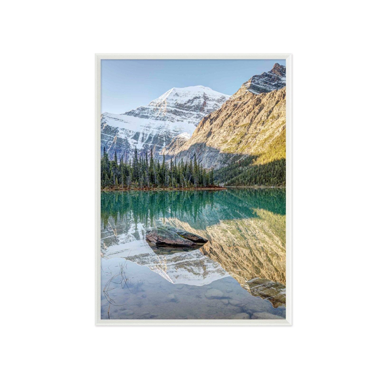 3D Clear Lake 029 Fake Framed Print Painting Wallpaper AJ Creativity Home