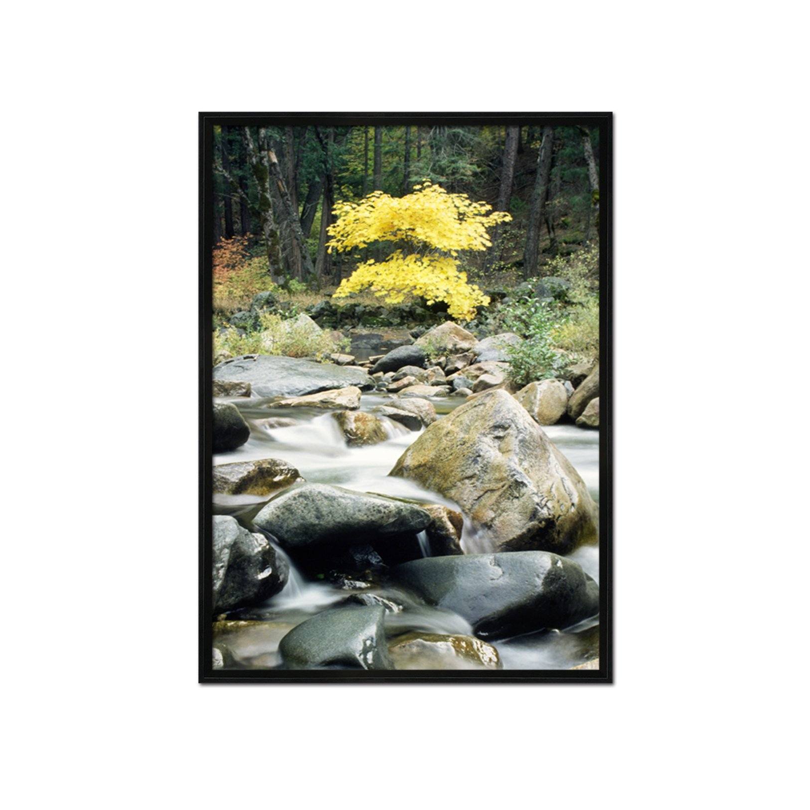 3D Stone River 009 Fake Framed Print Painting Wallpaper AJ Creativity Home