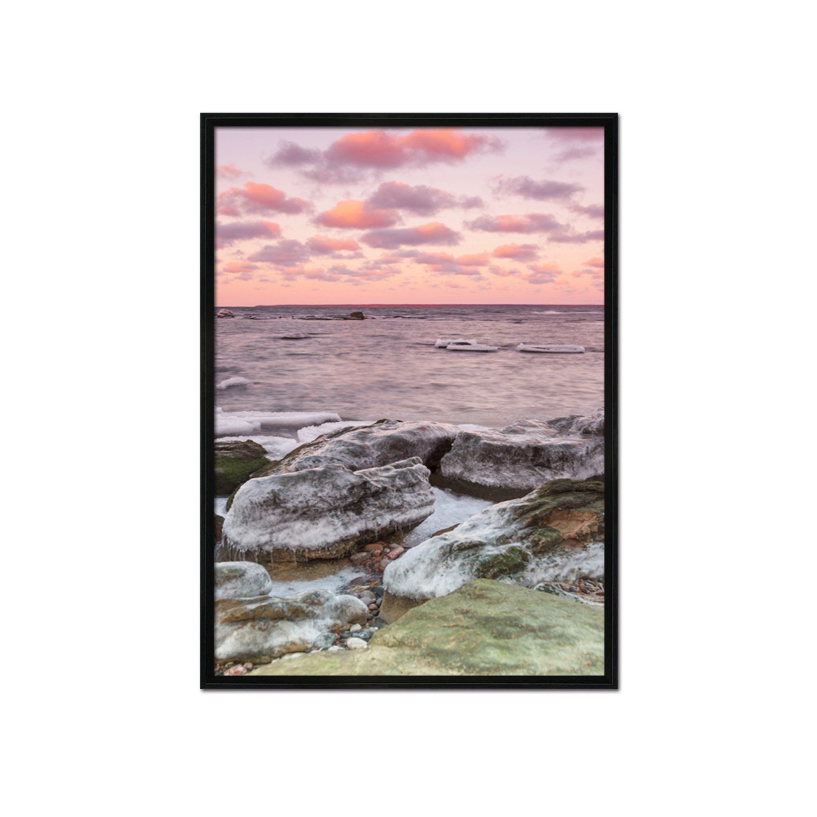 3D Red Cloud 016 Fake Framed Print Painting Wallpaper AJ Creativity Home