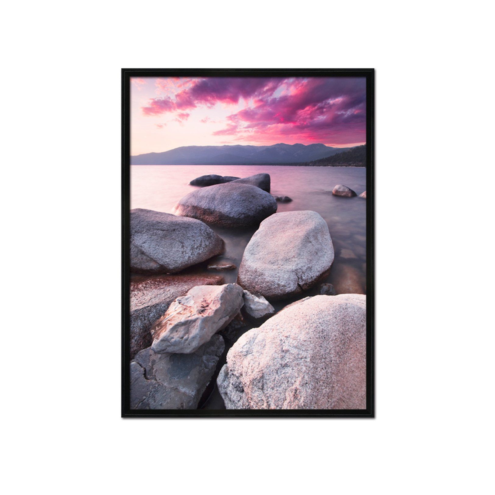 3D Big Stone 022 Fake Framed Print Painting Wallpaper AJ Creativity Home