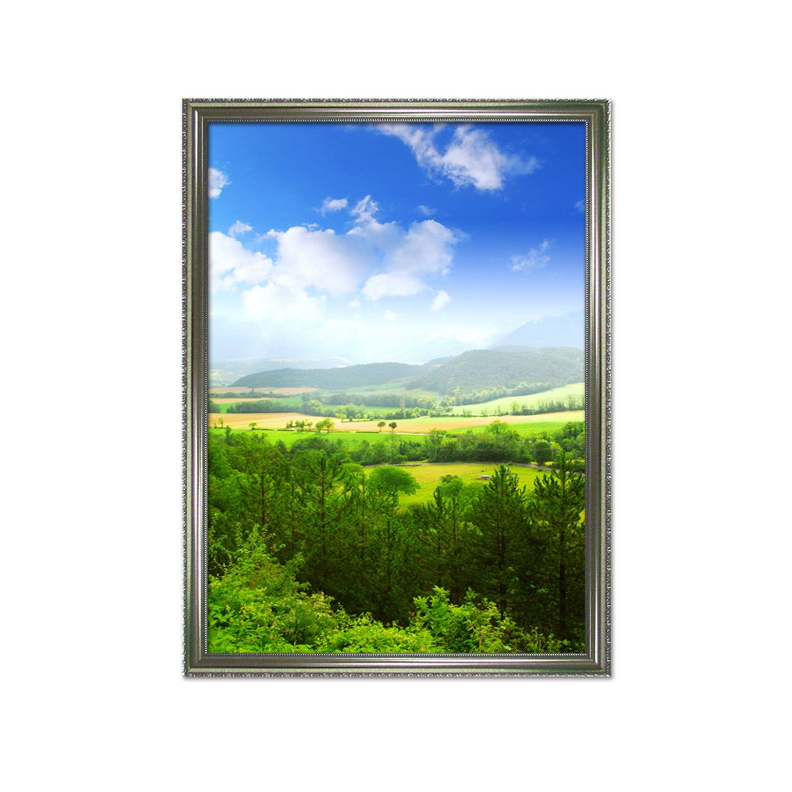 3D Forest Field 027 Fake Framed Print Painting Wallpaper AJ Creativity Home