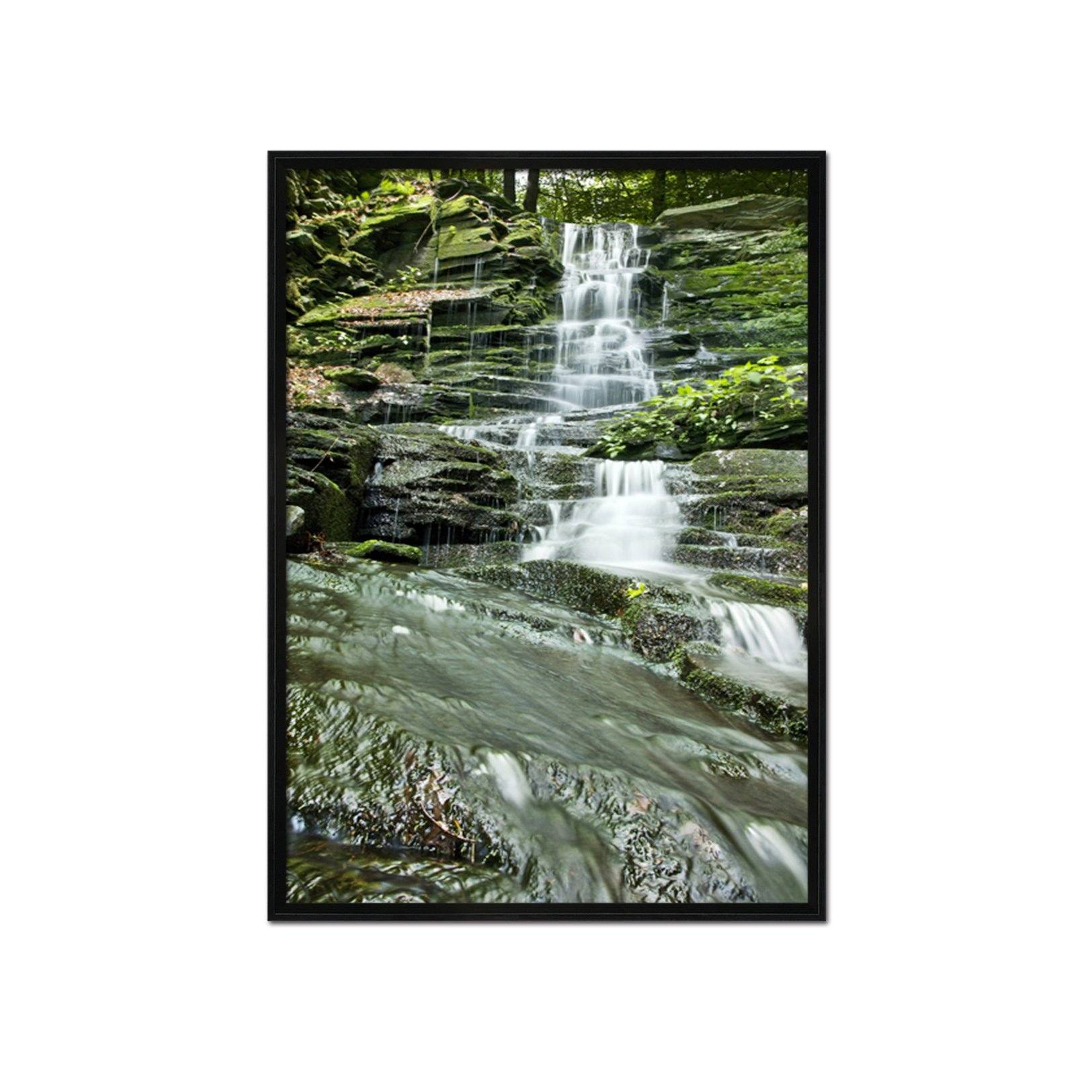 3D Moss Stone 098 Fake Framed Print Painting Wallpaper AJ Creativity Home