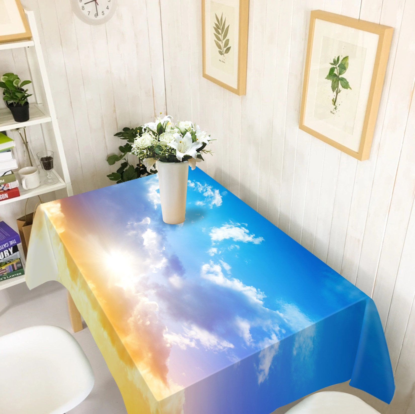 3D Blue Sky Shining Sun 9 Tablecloths Wallpaper AJ Wallpaper