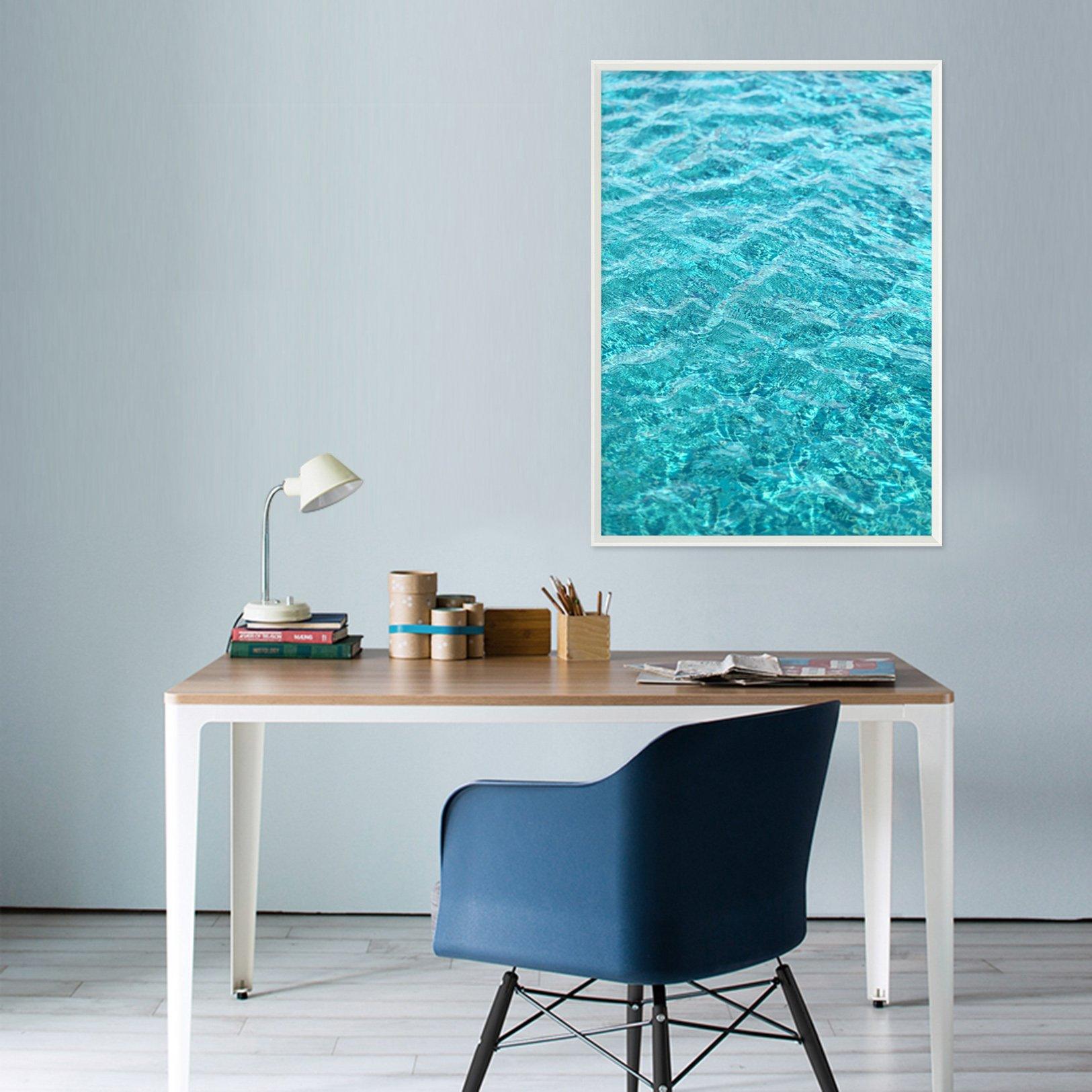 3D Sea Wave 005 Fake Framed Print Painting Wallpaper AJ Creativity Home