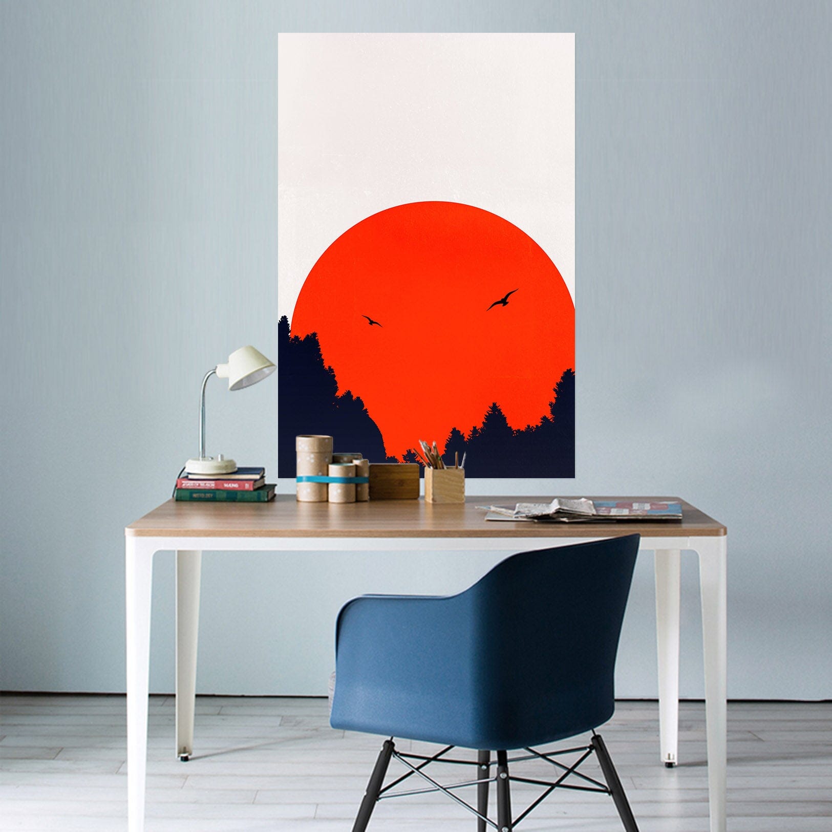 3D Red Sun 235 Boris Draschoff Wall Sticker Wallpaper AJ Wallpaper 2
