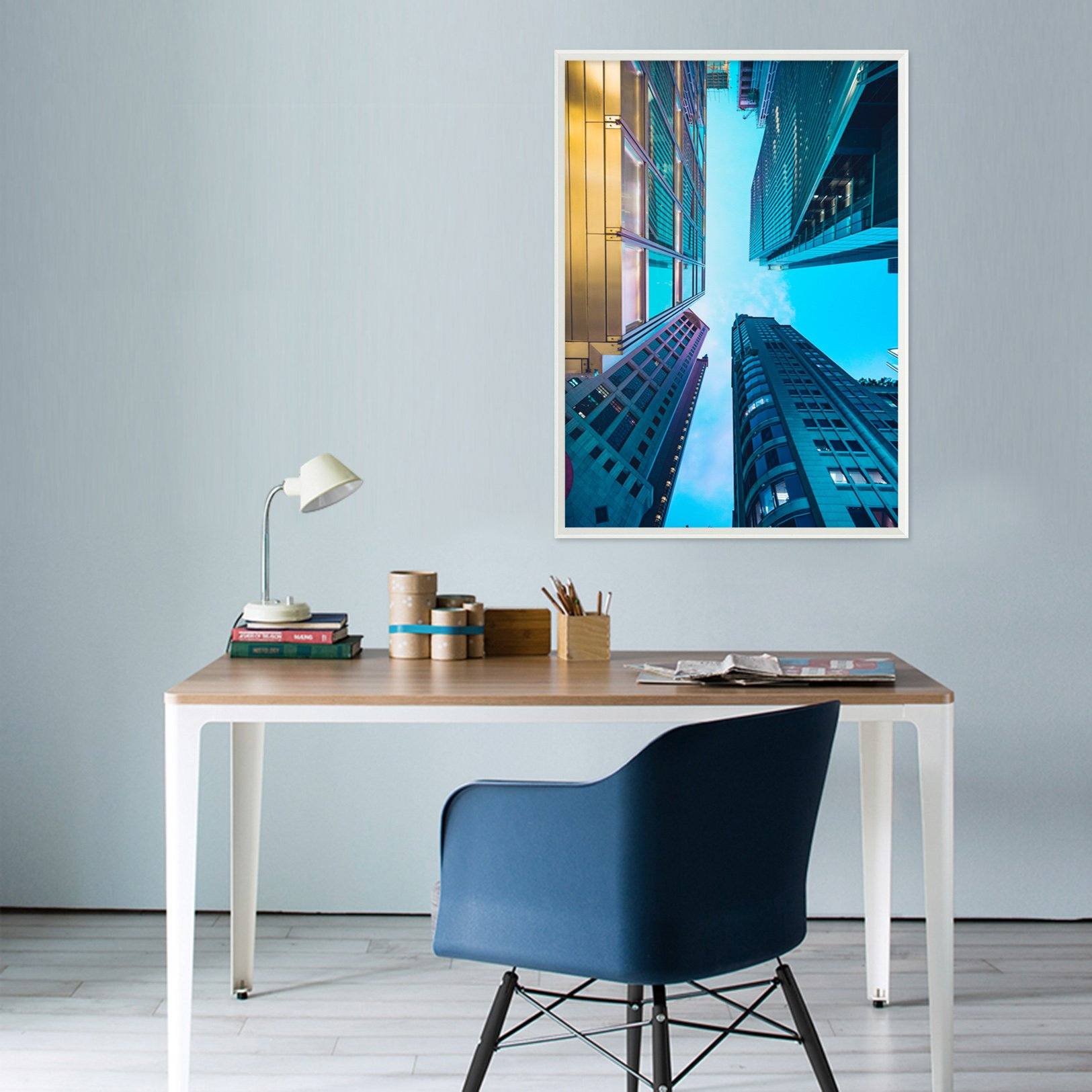 3D Tall Building 014 Fake Framed Print Painting Wallpaper AJ Creativity Home