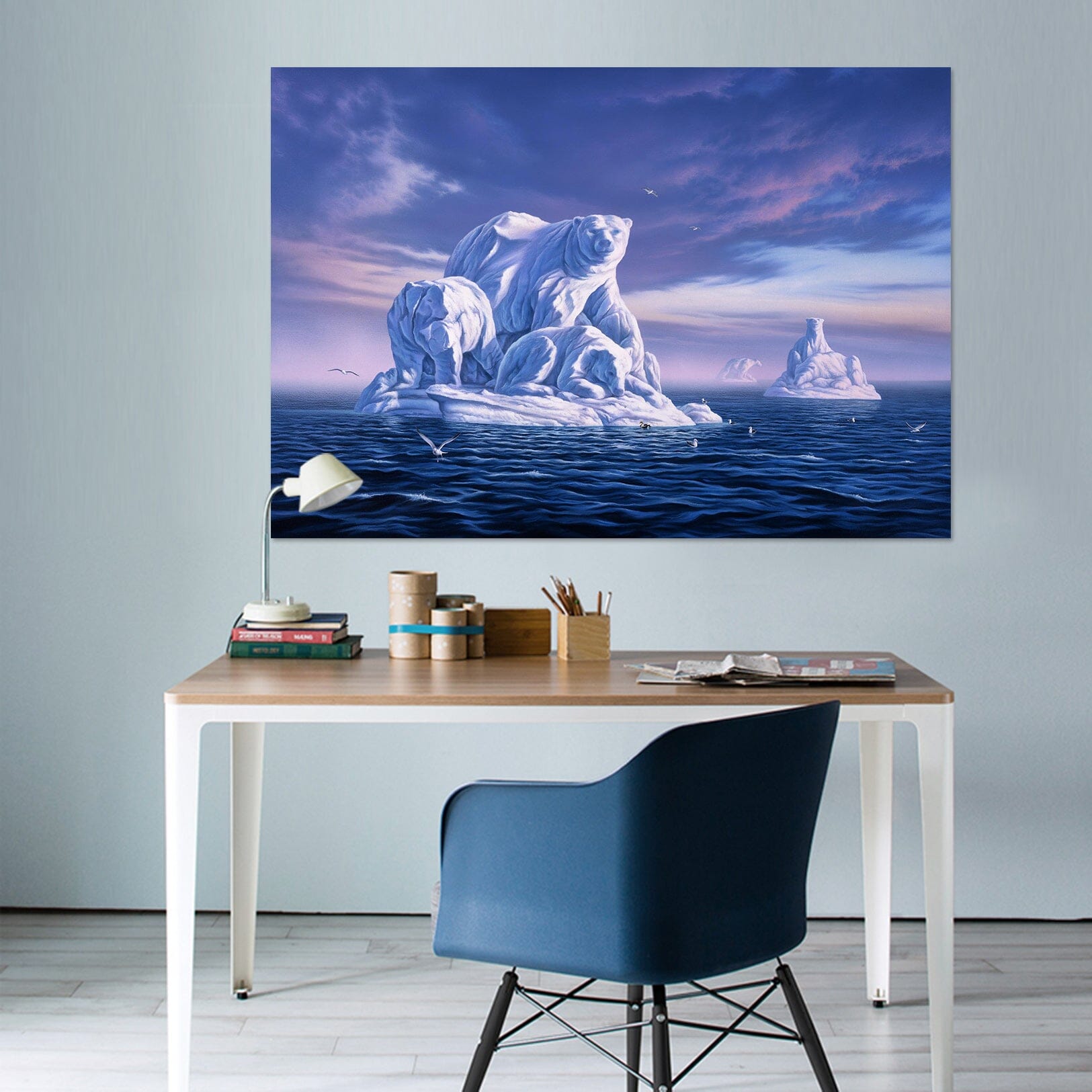 3D Ice Beargs 021 Jerry LoFaro Wall Sticker Wallpaper AJ Wallpaper 2